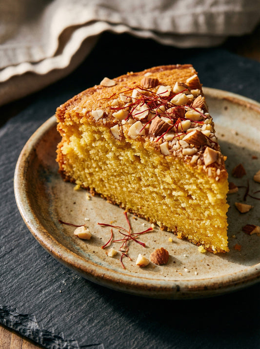 Saffron and Almond Cake
